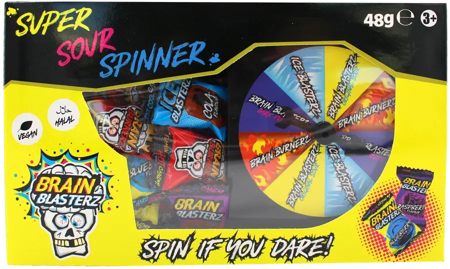 Brain Blasterz Super Sour Spinner Game