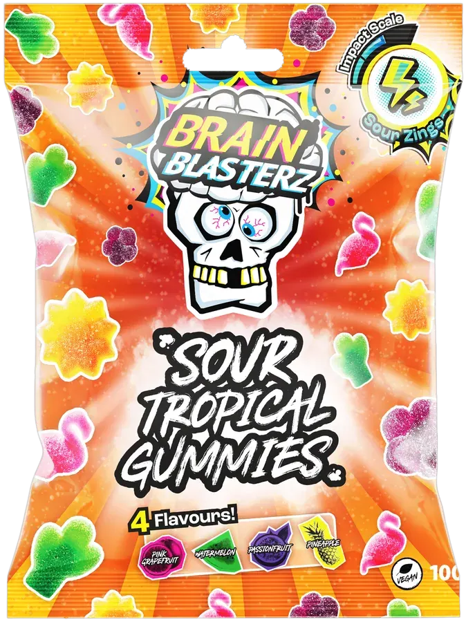 Brain Blasterz Tropical Gummies
