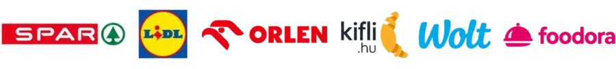 SPAR, Lidl, ORLEN, Kifli.hu, Wolt and foodora