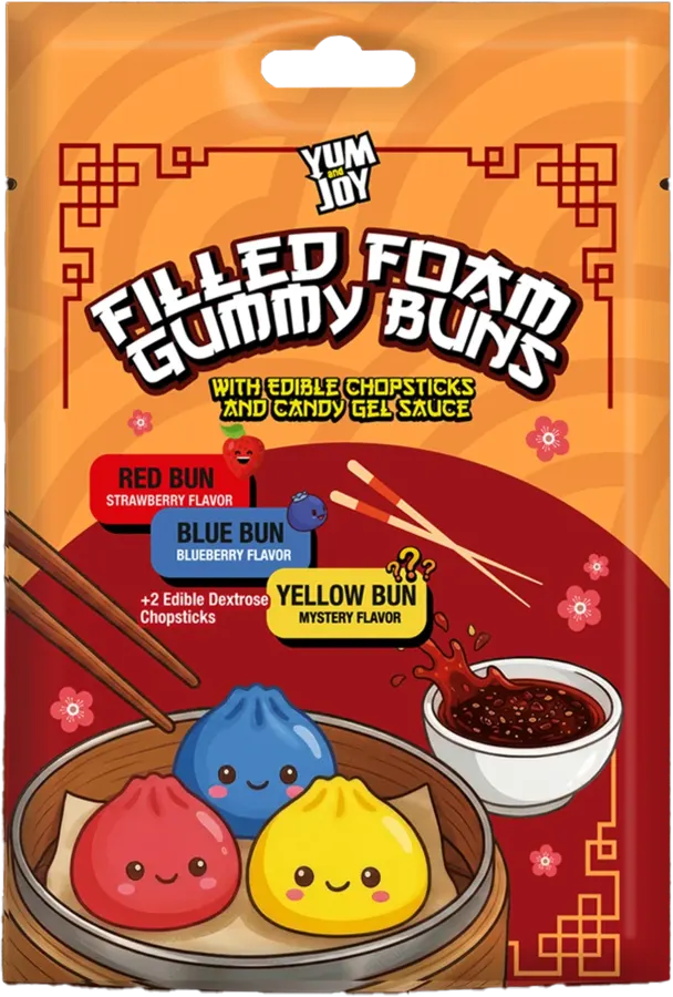 YUM&JOY Filled Foam Gummy Buns
